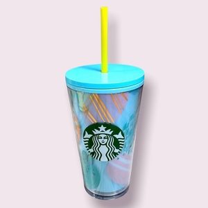 STARBUCKS COLD CUP EASTER BUNNY EGGS BLUE 16OZ 6.5” TALL 2019 COLLECTION NWOT
